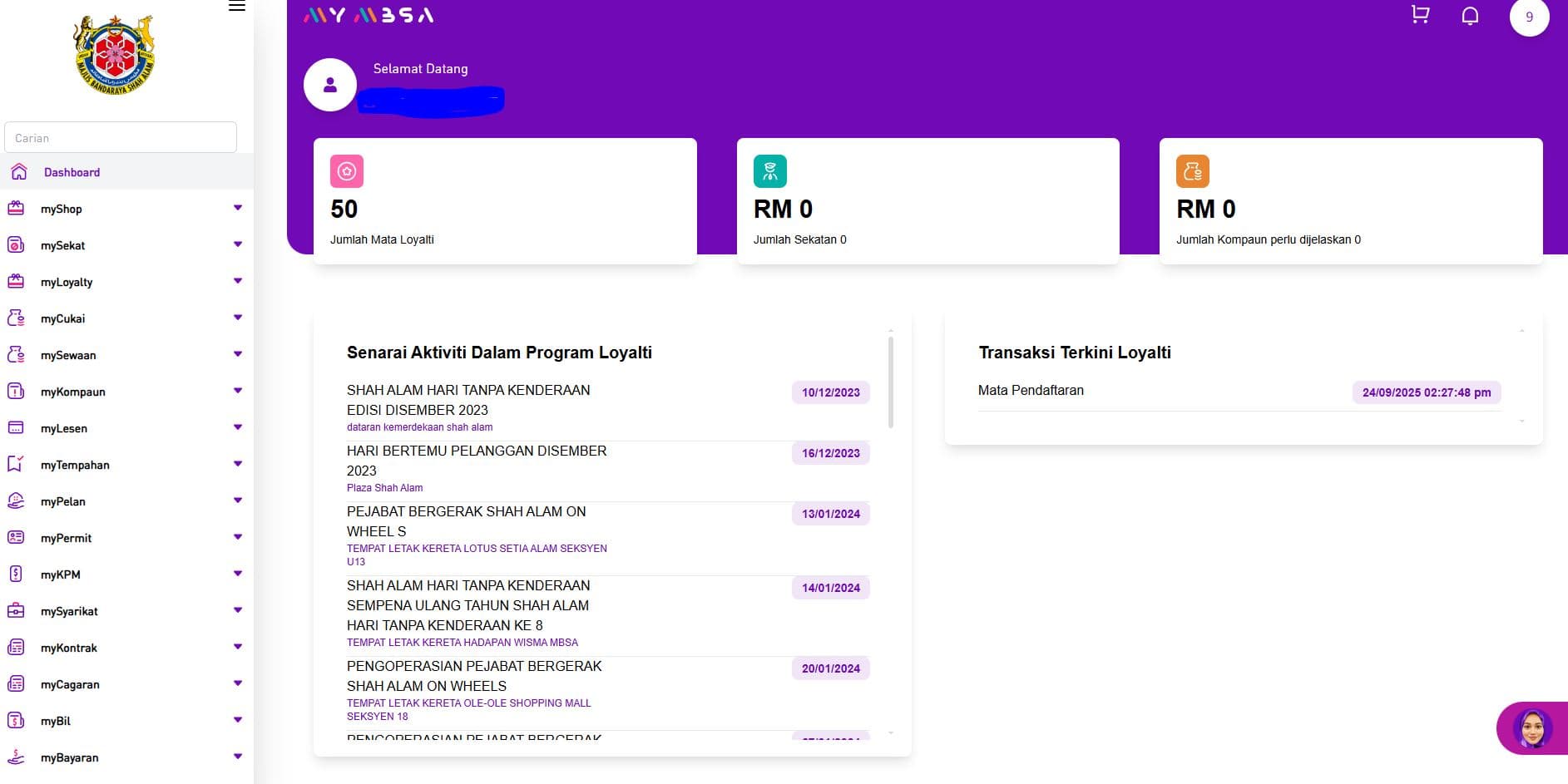 Portal MyMBSA